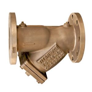 Titan YS 54-AB Y Strainer, Wye Type Aluminum Bronze Strainer, Flanged End, ASME Class 150