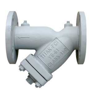 Titan YS 61-CS Y Strainer, Wye Type Carbon Steel Strainer, Flanged End, ASME Class 150