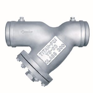 Titan YS 63-CS Y Strainer, Wye Type Carbon Steel Strainer, Butt Weld End, ASME Class 300