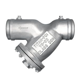 Titan YS 63-SS Y Strainer, Wye Type Stainless Steel Strainer, Butt Weld End, ASME Class 300
