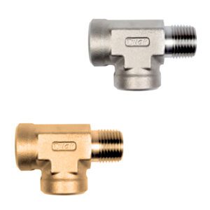 Tylok Instrument Pipe Fitting 3FMF Female Male Female Pipe Tee in Brass, Steel or Stainless Steel (10K psi Models Available)