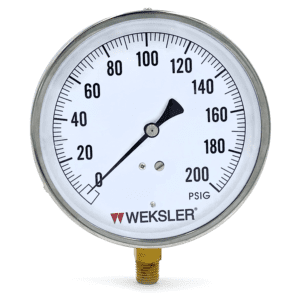 Weksler EA1 HVAC Contractor Pressure Gauge