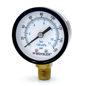 Weksler Model UA20 Utility Pressure Gauge